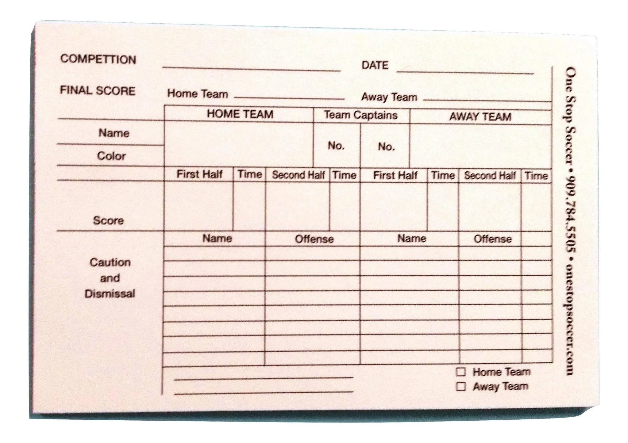 1 Stop Soccer Referee socks 2 pairs Free Referee Score Pads 25 Sheets