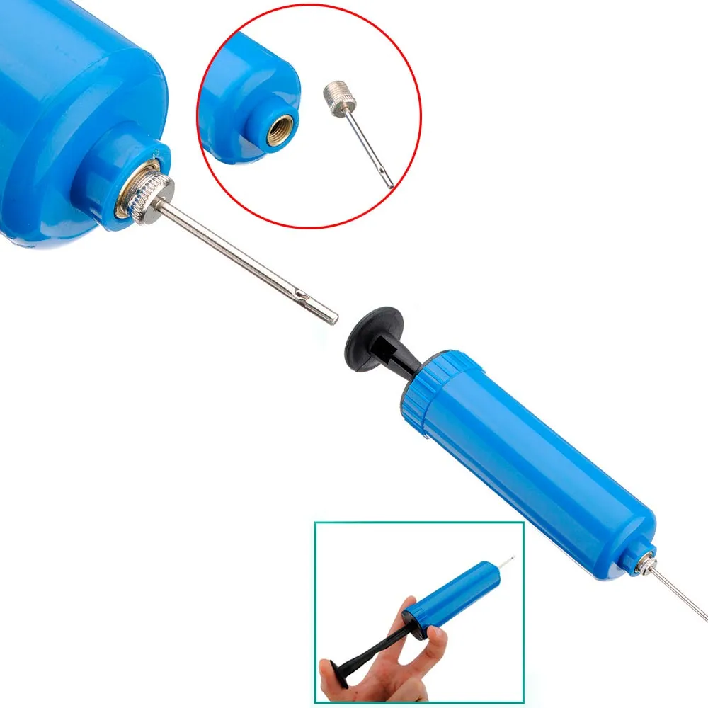 24 Air Inflator Pump Basketball Volley Ball Party Balloon Soccer Handheld Needle