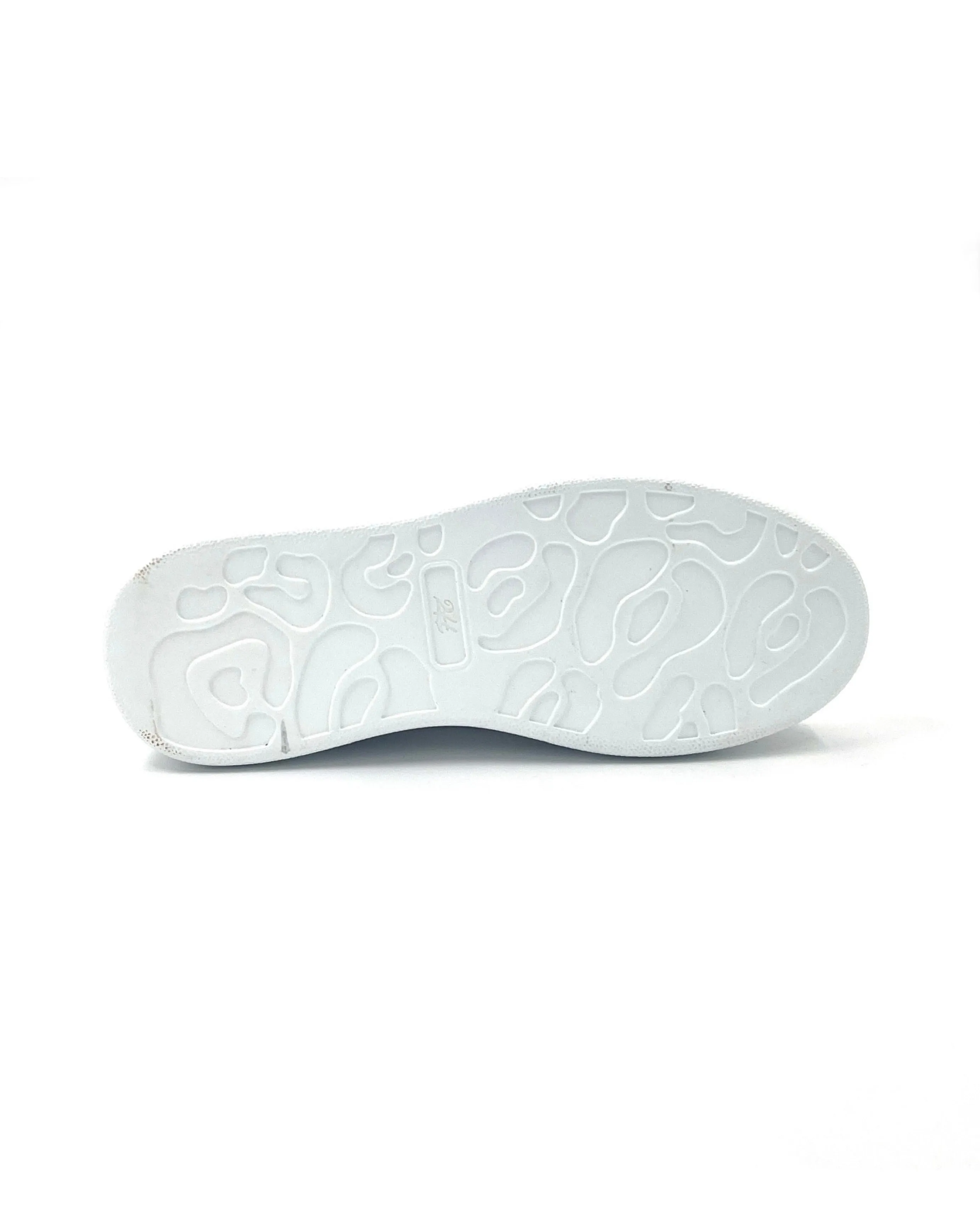 2H #011-07 Genuine Leather White Casual Shoes