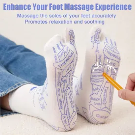 AcuSocks Acupressure Reflexology Socks With Pressure Point (with stick)