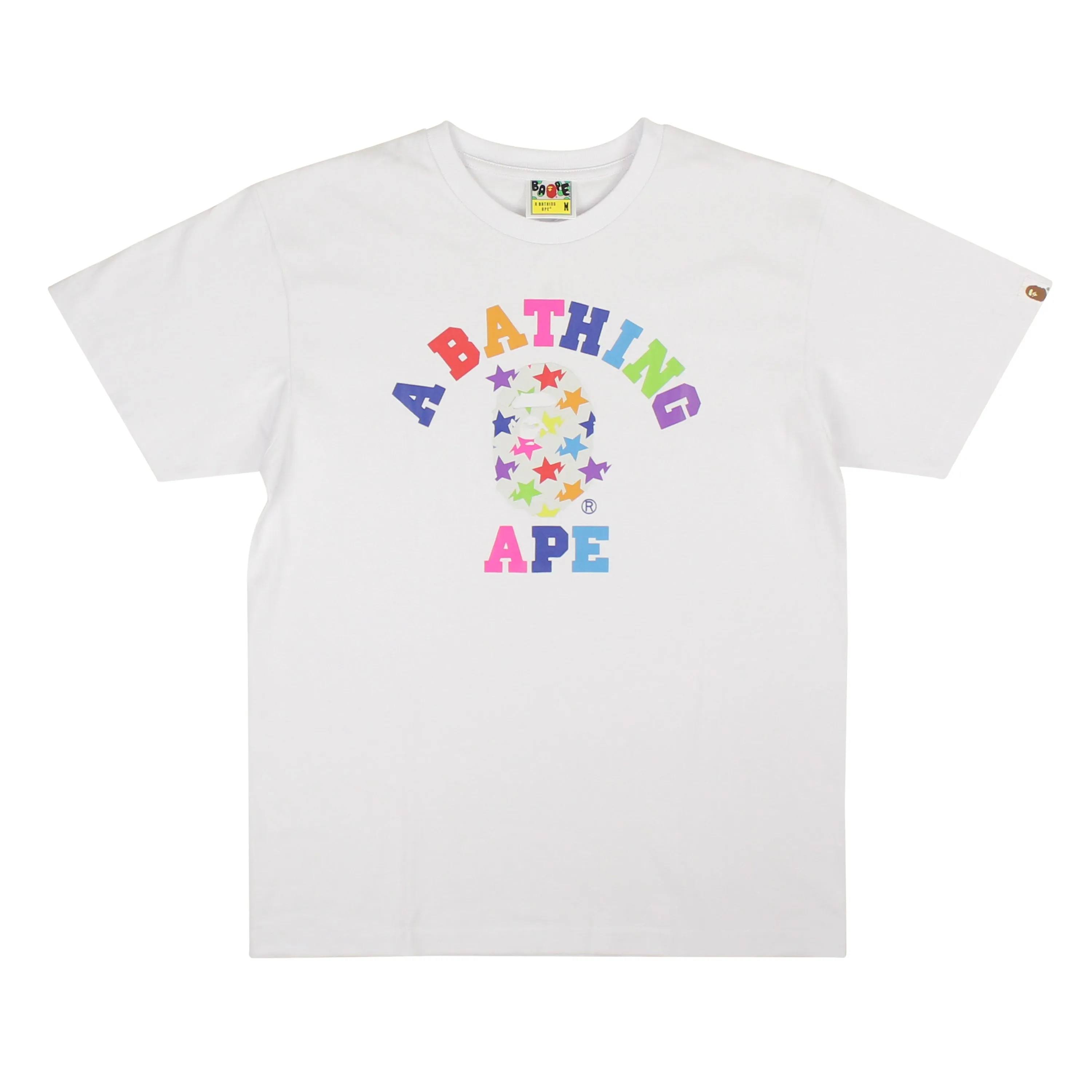 Bape Abc Rainbow Star Tee - Multi