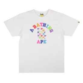 Bape Abc Rainbow Star Tee - Multi