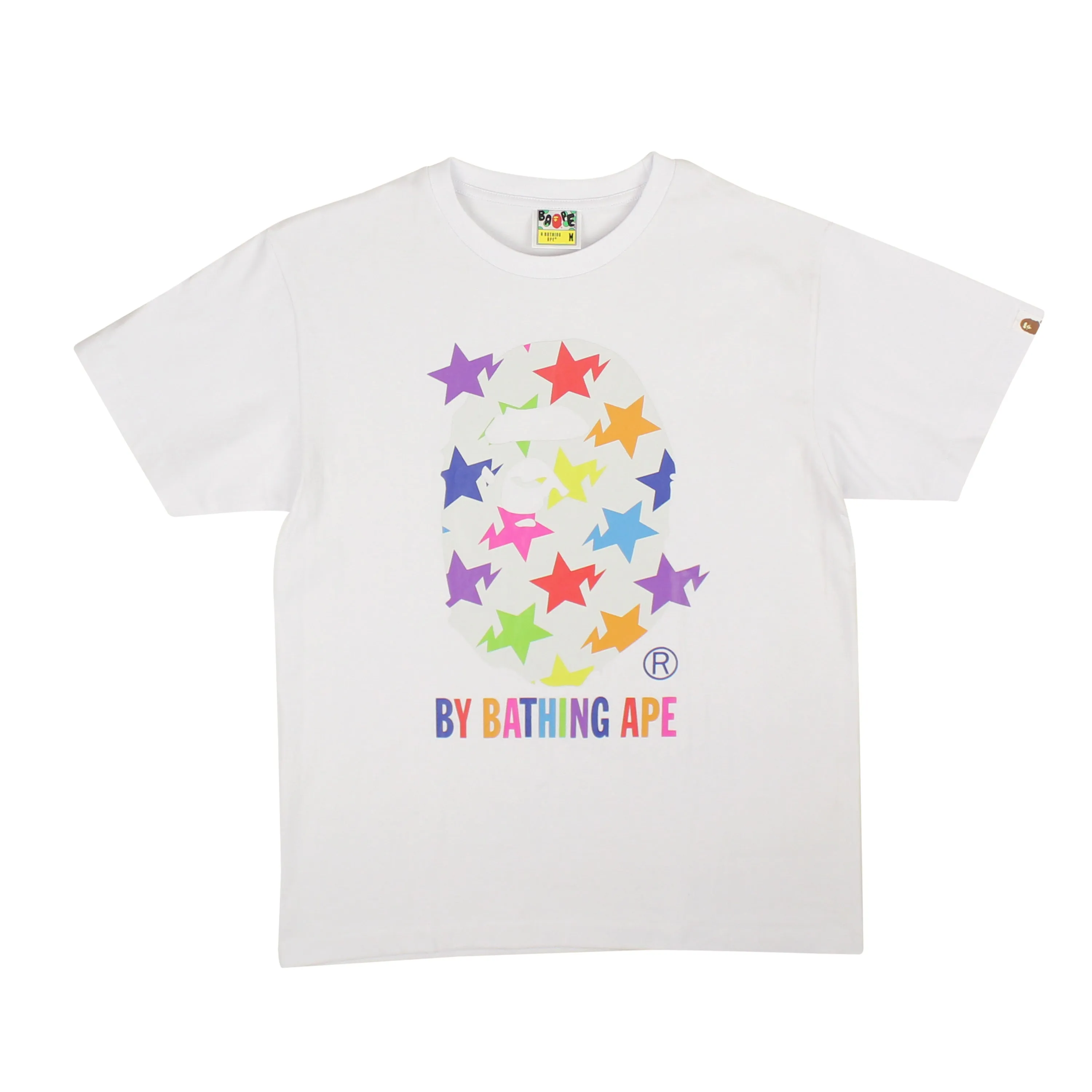 Bape Big Head Star Tee - Multi