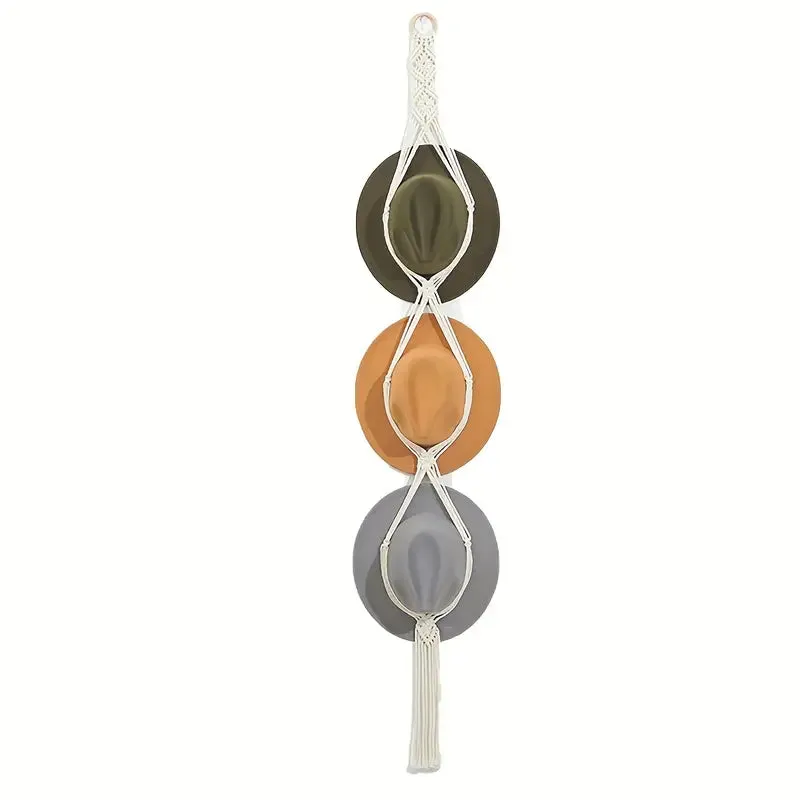Boho Hand Woven Hat rack