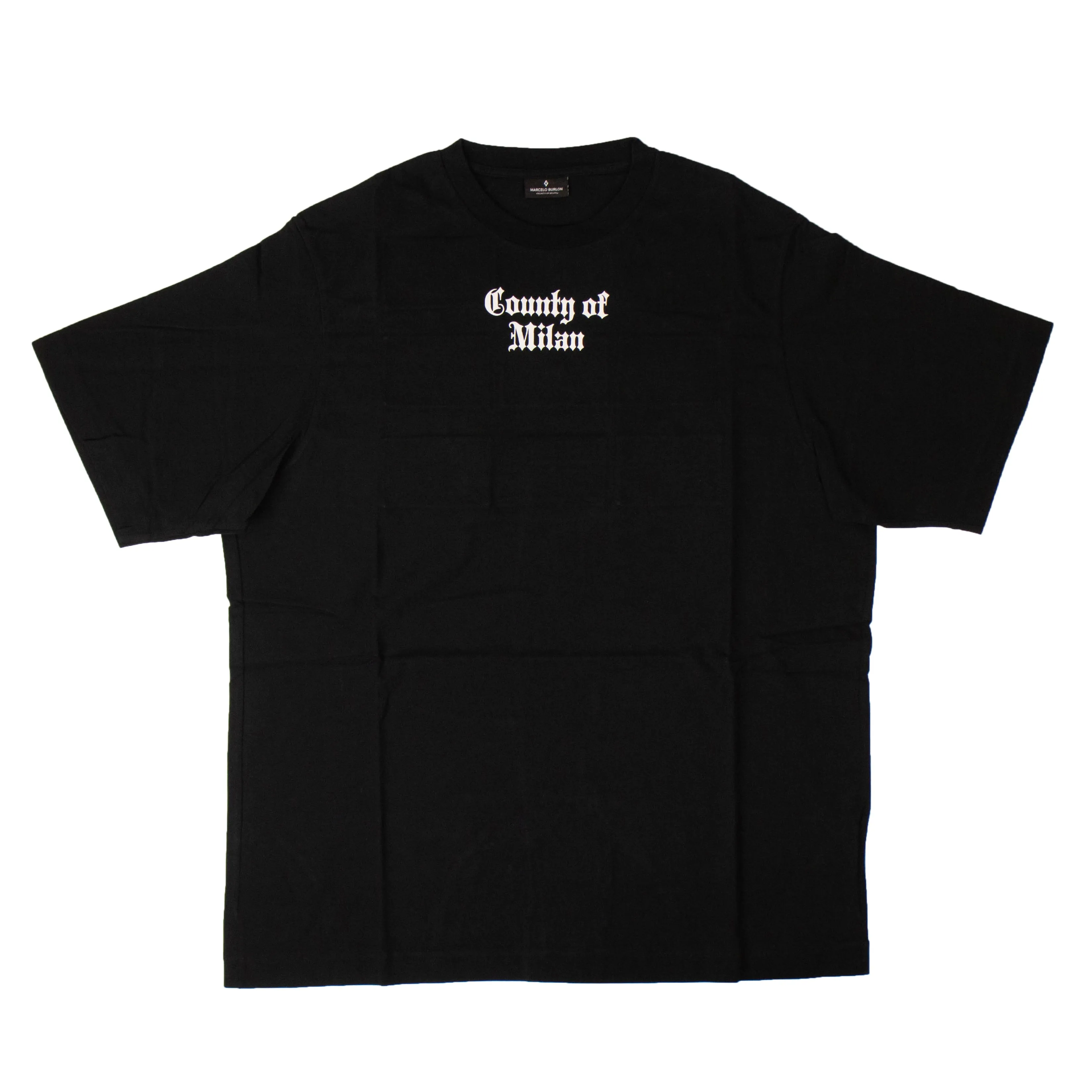 Marcelo Burlon Cotton Nine Flags Short Sleeve T-Shirt - Black