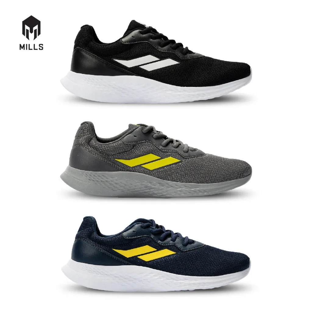 Mills Sepatu Lari Running Shoes Specter DK. Grey / Neon 9101405