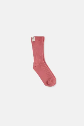 ORGANIC RIB-KNIT SOCKS