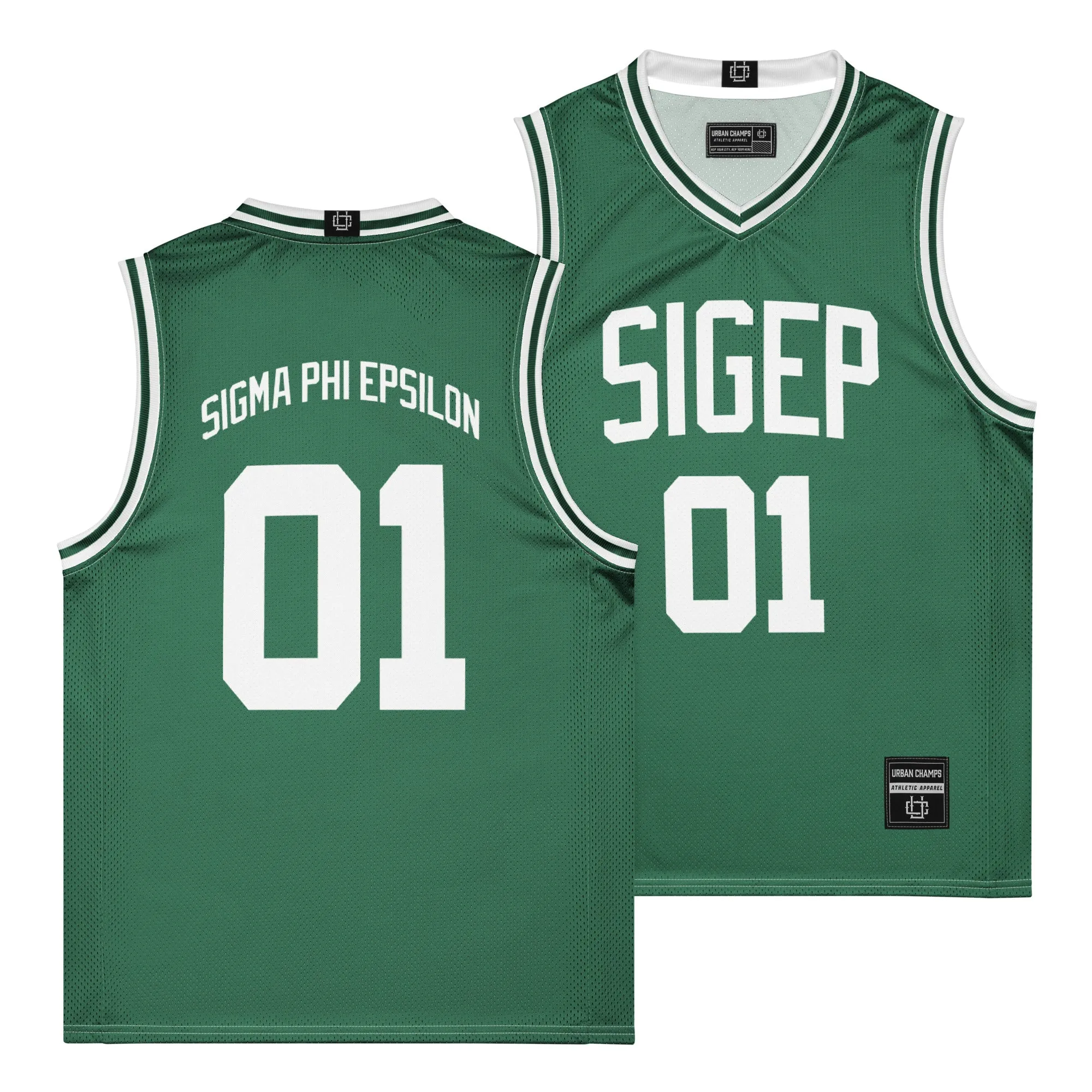 SigEp Dark Green Basketball Jersey