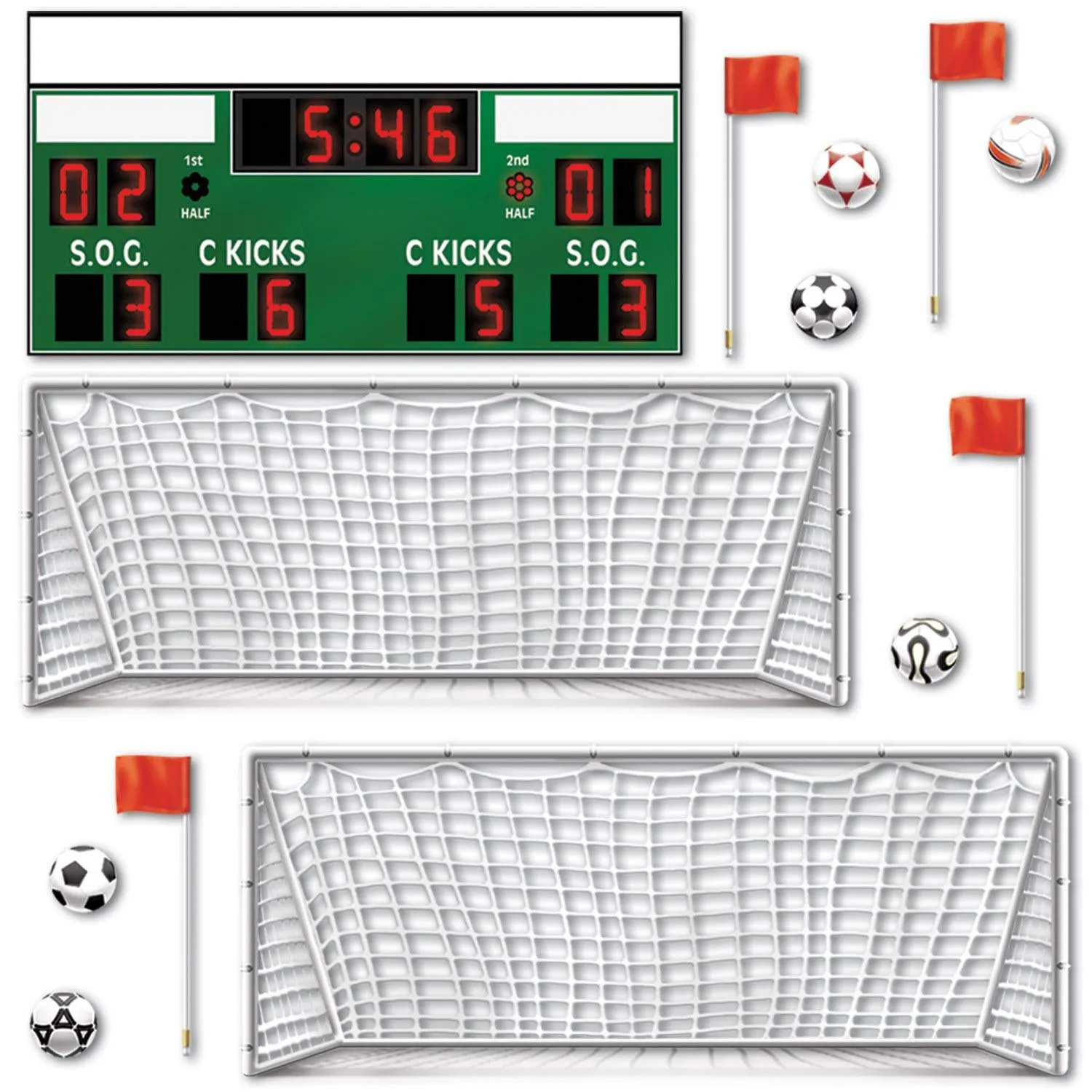 Soccer Party Props (13 per Package)